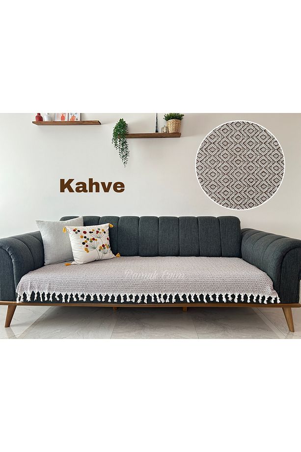 Oturma Yerini Kapatan Kanepe Çekyat Koltuk Örtüsü - 1