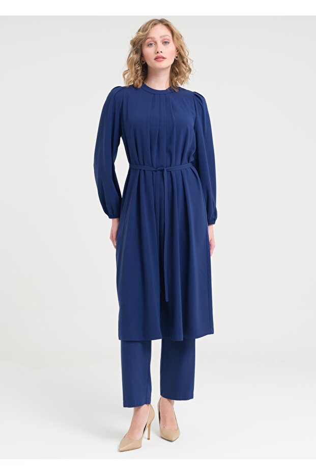 Önü Pile Detaylı Tunik - 5