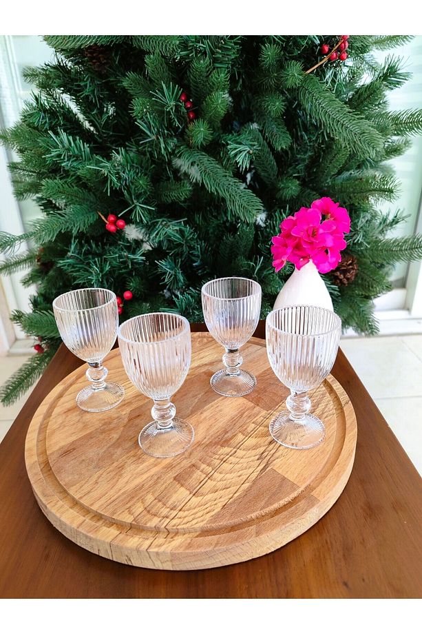Paris Footed Coffee Side 4 Set - Paris Ayaklı Kahve Yanı 4 lü Seti - 68 ml - 3