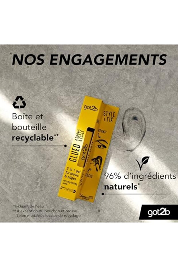 Glued for Brows & Edges 2 in 1 Wand Eyebrow Gel, 72hr Hold, No White Residue or Stickiness, Ve - 6