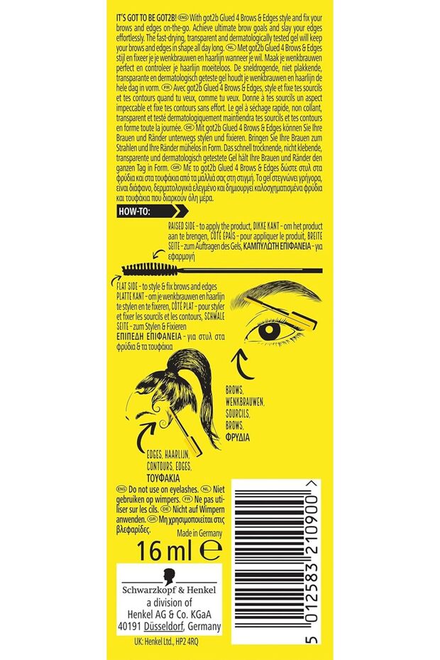 Glued for Brows & Edges 2 in 1 Wand Eyebrow Gel, 72hr Hold, No White Residue or Stickiness, Ve - 3