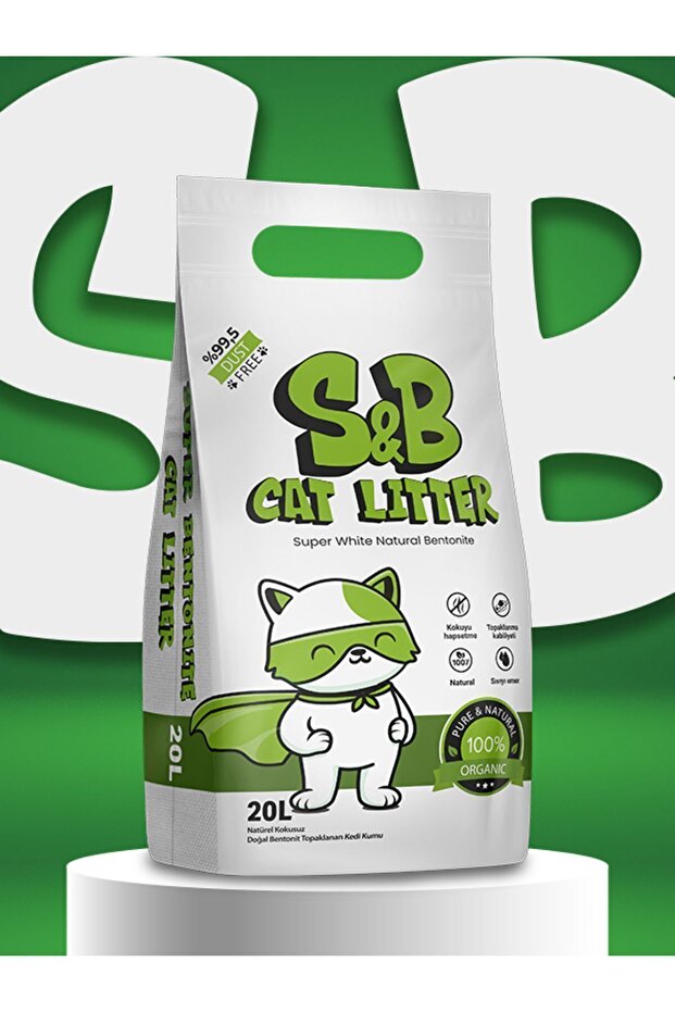 Friends S&B Super Bentonite 20 Litre Natural Topaklaşan Kedi Kumu