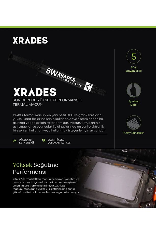 8w/m-k Nano Elmas Partiküllü 2g Yüksek Performanslı Termal Macun - 3