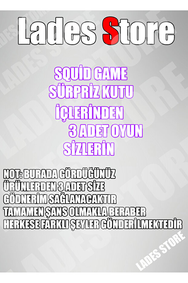 Squid Game Şans Kutusu Rastgele 3 Oyuncak - 2