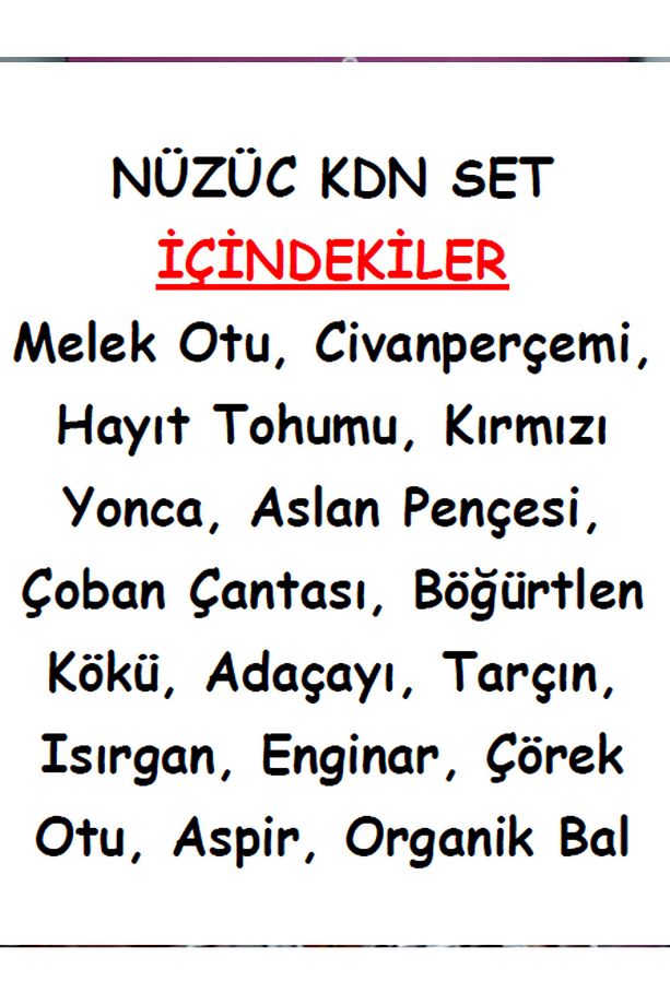 KDN Bitkisel Ürün Seti - Regl Dostum - 5