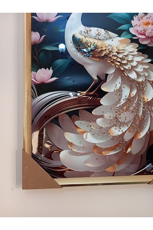 STONED PEACOCK ACRYLIC 3D FRAME - 3