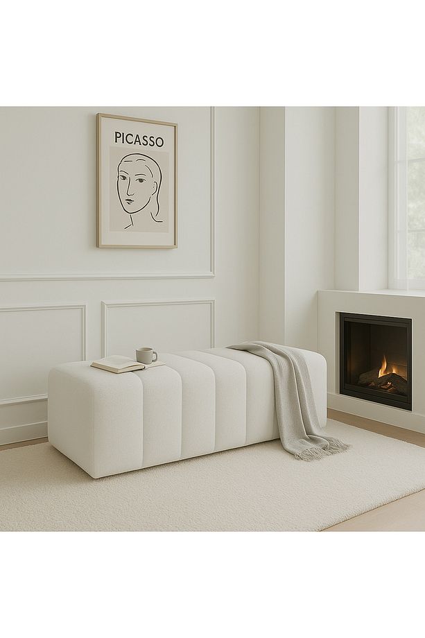 ringo puf uzun bench 120cm modern puf - 1