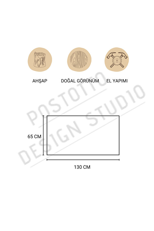 Maya Ahşap Tek Kişilik El Yapımı Yatak/baza Başlığı 130x65 - 4