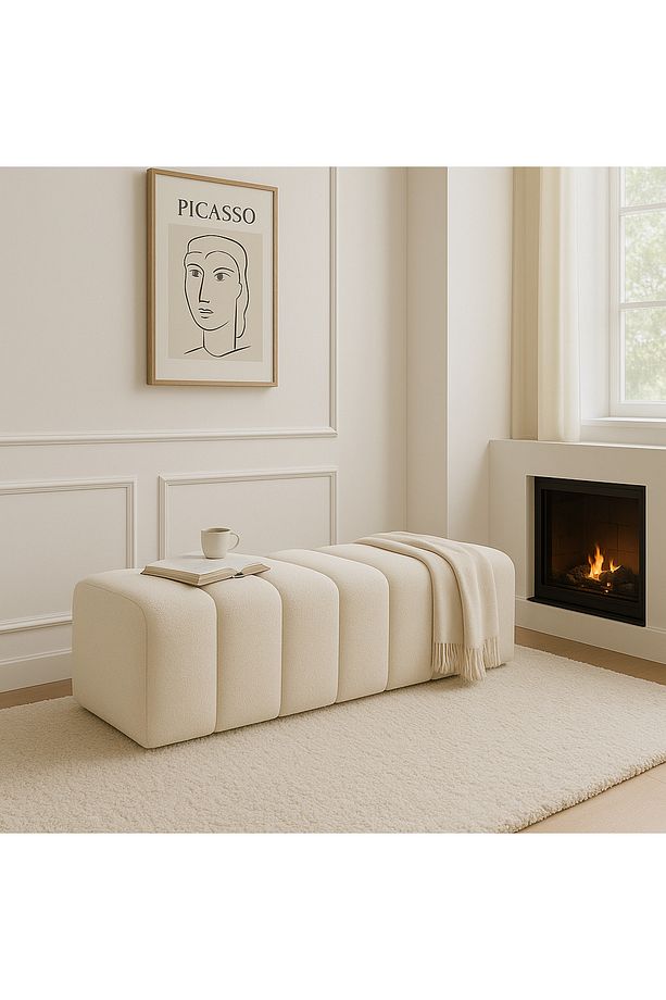 ringo puf uzun bench 120cm modern puf - 1
