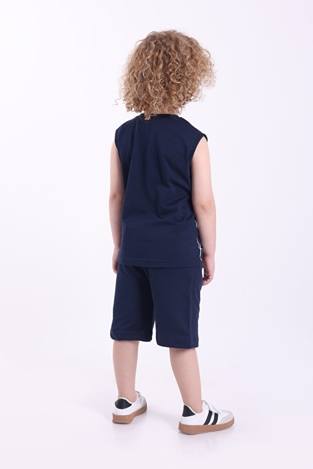 Örümcek Adam Baskılı Kolsuz 3-6 Yaş Erkek Çocuk Oversize Şortlu Yazlık Takım - 2