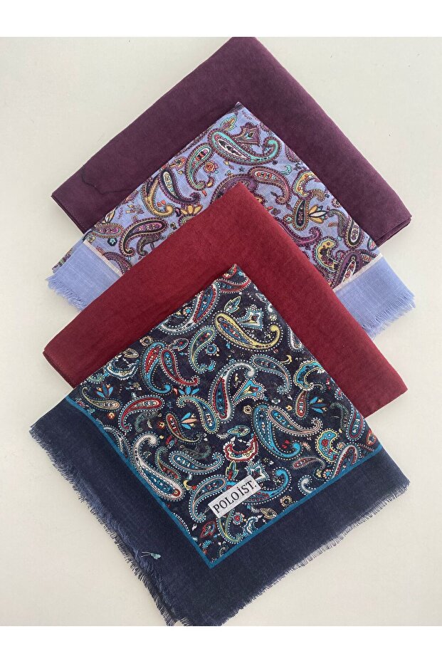 4 Mixed Patterned Cheesecloth Writing - 1