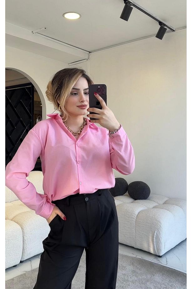 Mevsimlik Ofis Mod Klasik Gömlek - 2