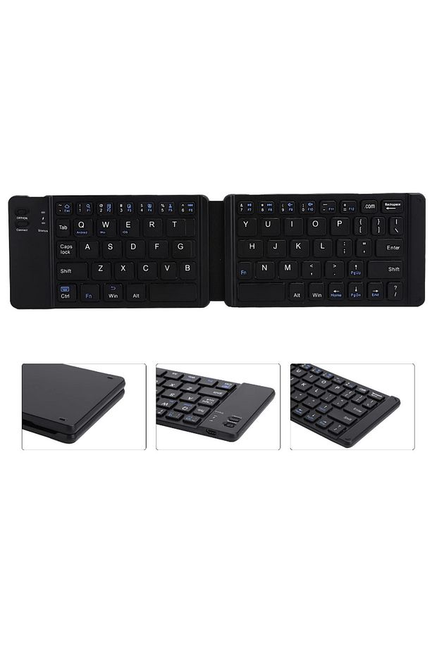 Katlanabilir Mini Bluetooth Klavye Android/iOS/PC Uyumlu Şarjlı Taşınabilir - 6