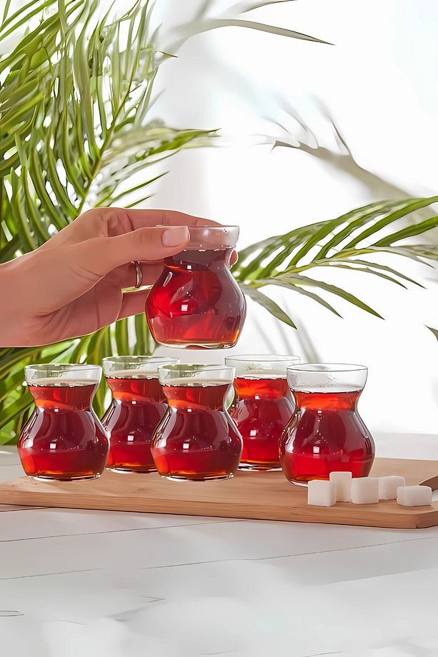 6'Lı Tombul Çaybardağı Seti 150ml - 2