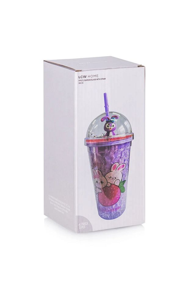 LCW HOME Karişik Baskılı Pipetli Meşrubat Bardağı 500 ml - 4