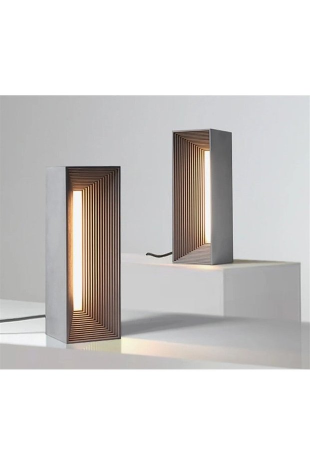 Concrete Table Lamp, Led Table Lamp, Rustic Lighting, Modern Table Lamp