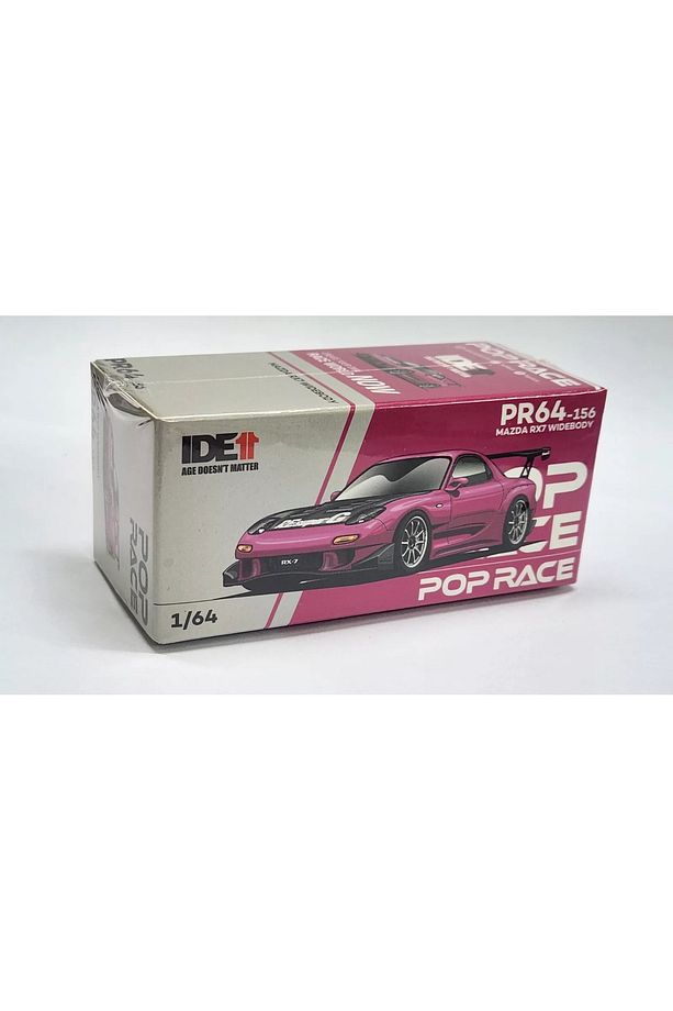 Pop Race Mazda RX-7 Pembe Araba Modeli Açık Kaput Açılabilir - 3