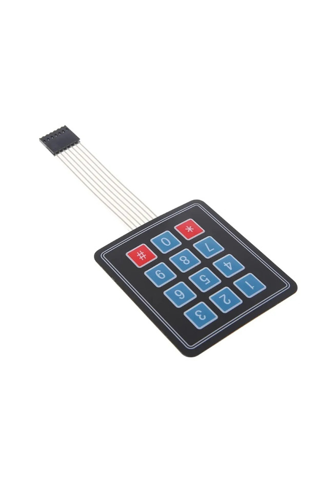 4x3 - 12 Buton Membran Tuş Takımı Keypad Klavye Arduino - 3