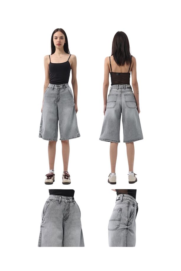 Y2K BAGGY JEAN ŞORT BERMUDA - 3
