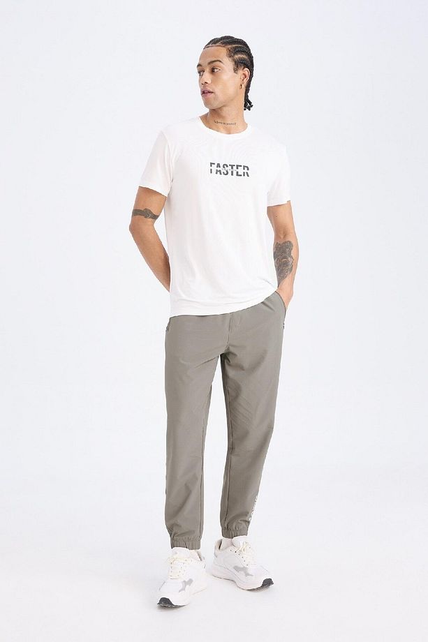 DeFactoFit Slim Fit Dokuma Sporcu Jogger Eşofman Altı Dar Kesim Çift Cepli C1212AX25SP - 6