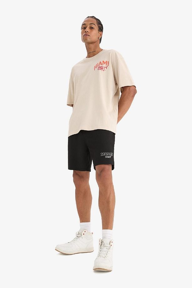 DeFactoFit NBA Miami Heat Standart Fit Kısa Paça Şort B9915AX25SP - 3