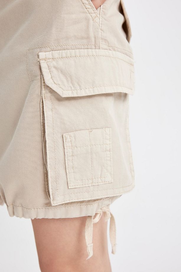 Coool Regular Fit Normal Bel Kısa Paça Gabardin Şort D1006AX24SM - 6
