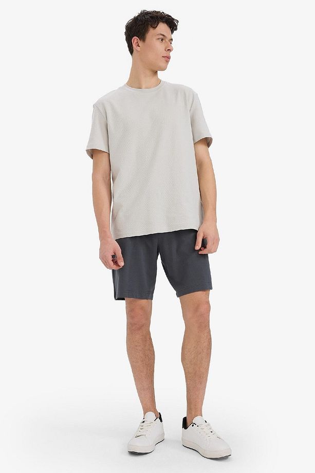 Slim Fit Dar Kesim Cepli Pamuklu Basic Düz Bermuda Şort W1105az25sp - 4