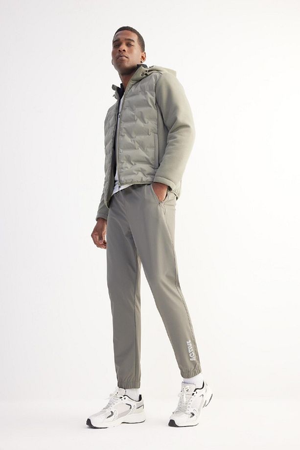 DeFactoFit Slim Fit Dokuma Sporcu Jogger Eşofman Altı Dar Kesim Çift Cepli C1212AX25SP - 2