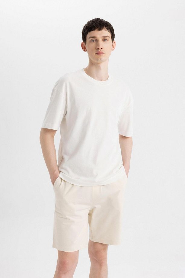 Slim Fit Dar Kesim Cepli Basic Düz Bermuda Şort W1105az24sm - 5