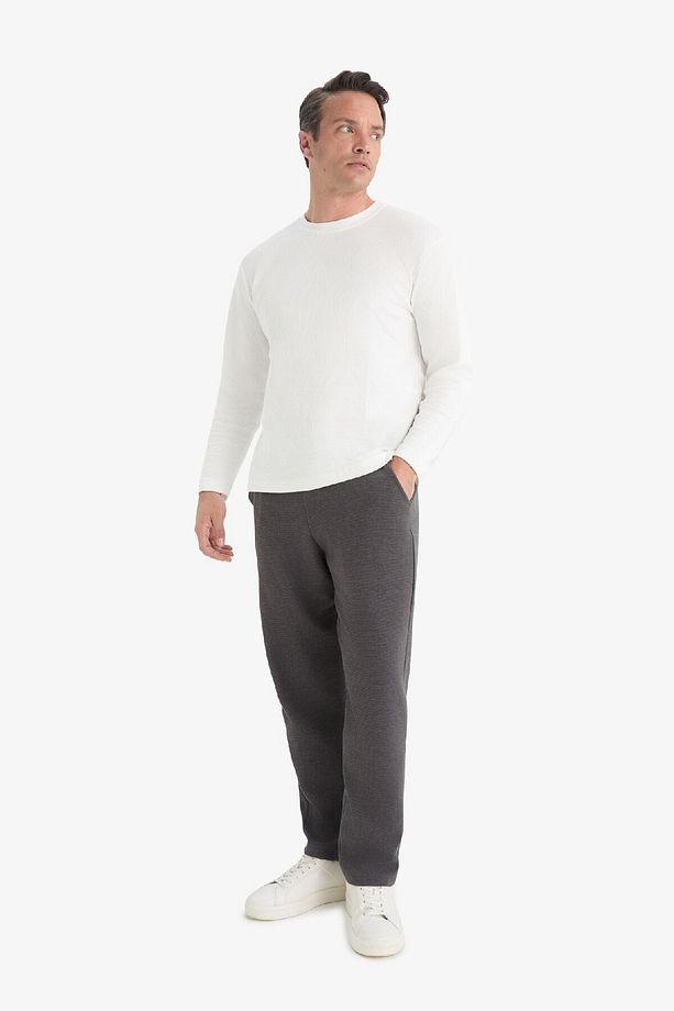 Regular Fit Cepli Düz Paça Dokulu Eşofman Altı D7603ax25sp - 3