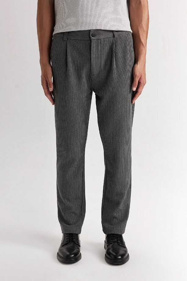 Antrasit Pantolon Tailored Regular Fit Normal Kesim Düz Paça Cepli D3704ax24au - 1