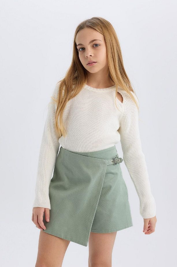 Kız Çocuk Gabardin Şort Etek D9302A825SP - 5