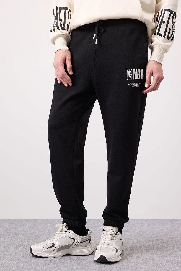 Fit Nba Wordmark Kalın Jogger Eşofman Altı Standart Fit Cepli Lastikli Paça D6576ax25sp - 1
