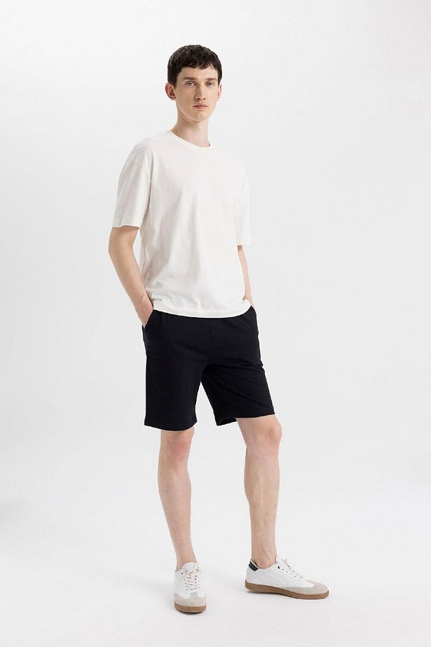 Slim Fit Dar Kesim Cepli Basic Düz Bermuda Şort W1105az24sm - 3