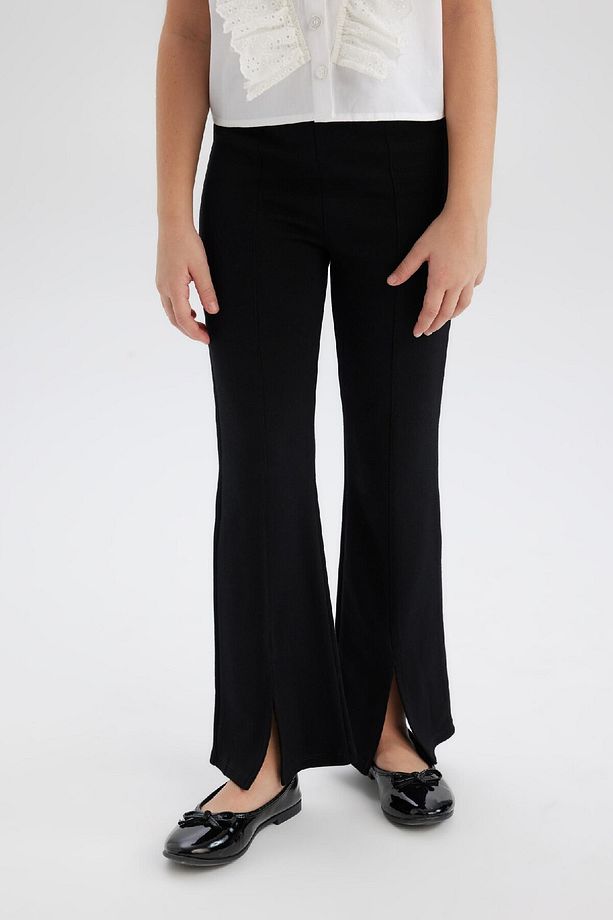 Kız Çocuk Flare Fit Yırtmaçlı Pantolon B6893a825sm - 1