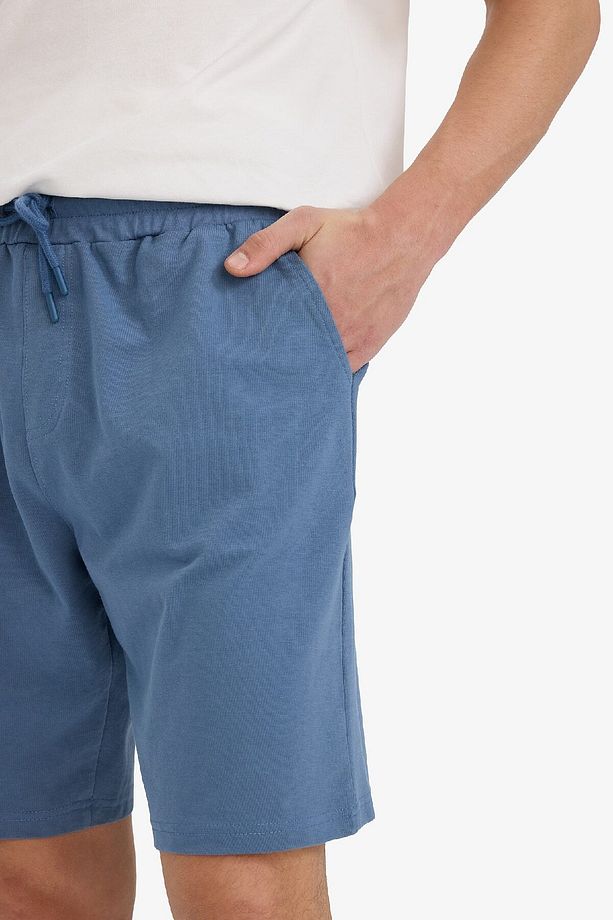 Slim Fit Dar Kesim Cepli Pamuklu Basic Düz Bermuda Şort W1105az25sp - 5
