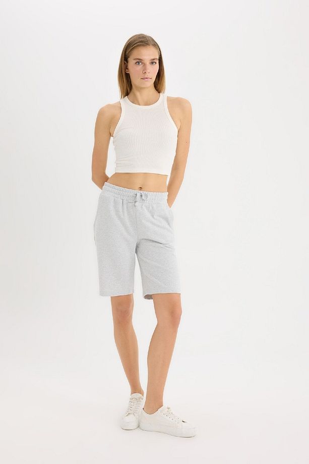 Regular Fit Normal Bel Düz Paça Bermuda Şort W9369az25sm - 3