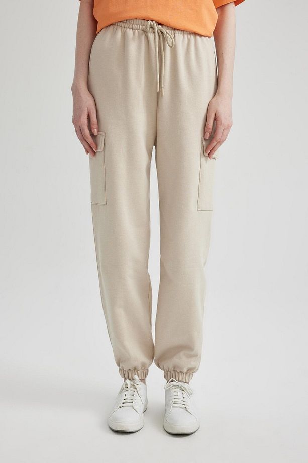 Coool Jogger Eşofman Altı Düz Beli Paçası Lasitkli Kargo Cepli Basic Düz C1444ax24sp - 1