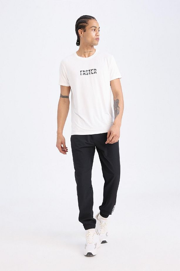 DeFactoFit Slim Fit Dokuma Sporcu Jogger Eşofman Altı Dar Kesim Çift Cepli C1212AX25SP - 2