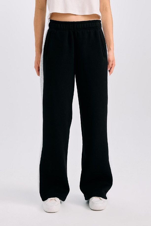 Regular Fit Kalın Eşofman Altı Beli Lastikli Basic Düz Geniş Bol Paça E4900ax24cw - 1