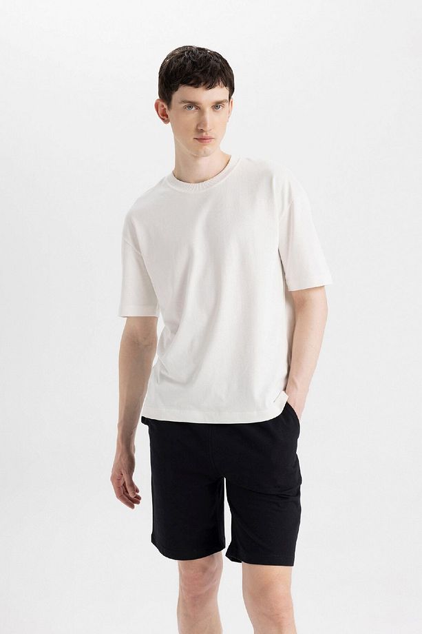 Slim Fit Dar Kesim Cepli Basic Düz Bermuda Şort W1105az24sm - 5
