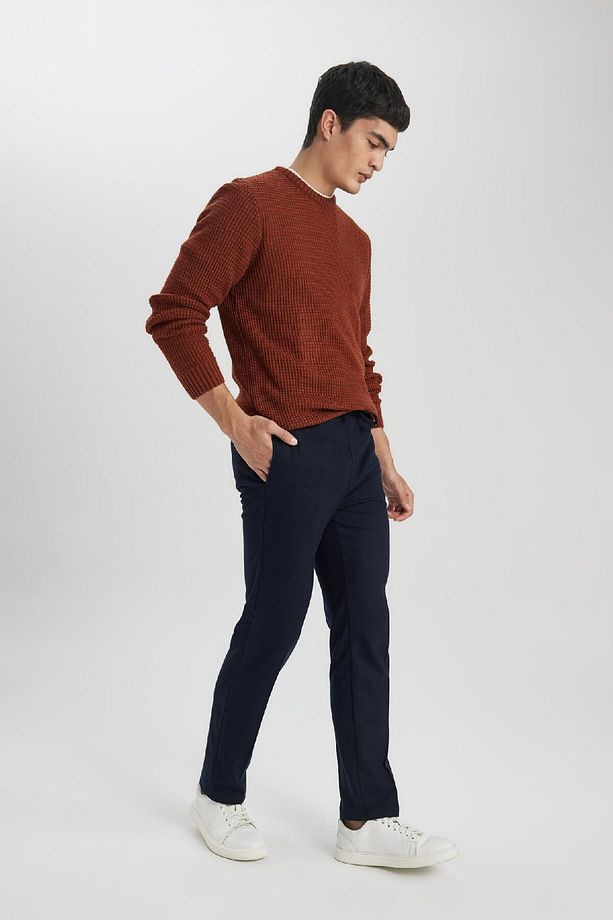 Yün Görünümlü Jogger Pantolon Cepli Düz Paça C1474ax23wn - 5