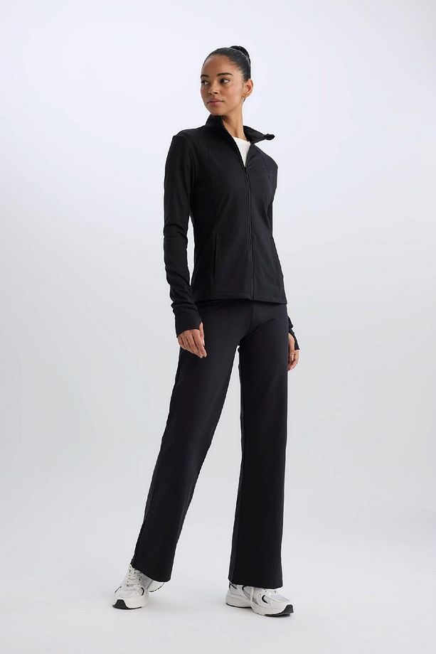 Fit Sporcu Jogger Eşofman Altı Geniş Bol Paça Basic Düz Skuba Dalgıç Kumaş A0566ax25sp - 4
