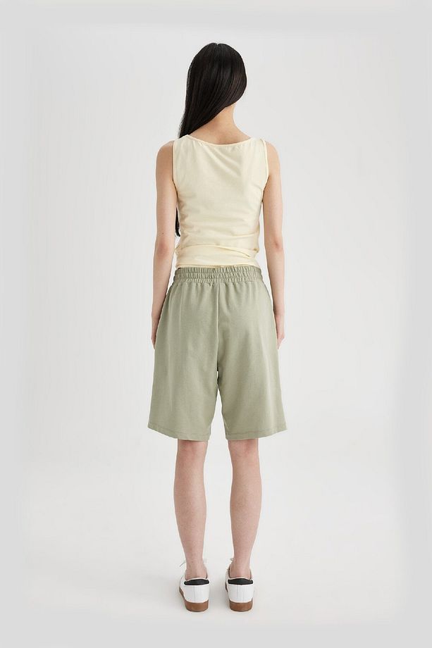 Regular Fit Normal Bel Düz Paça Basic Bermuda Şort N7439az24hs - 6