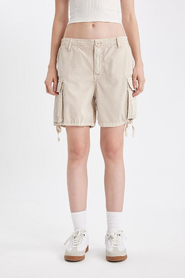 Coool Regular Fit Normal Bel Kısa Paça Gabardin Şort D1006AX24SM - 1