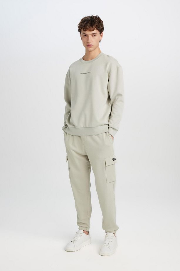Regular Fit Jogger Eşofman Altı Basic Düz Kargo Cepli Lastikli Paça D5252AX25SP - 3