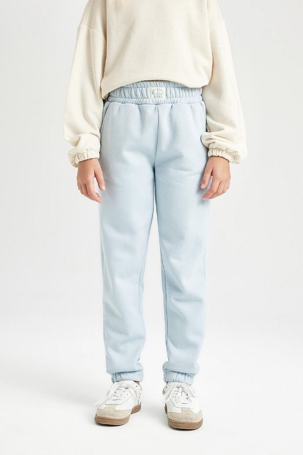 Kız Çocuk Standart Fit Beli Paçası Lastikli Basic Düz Jogger Eşofman Altı D3206a824wn - 1