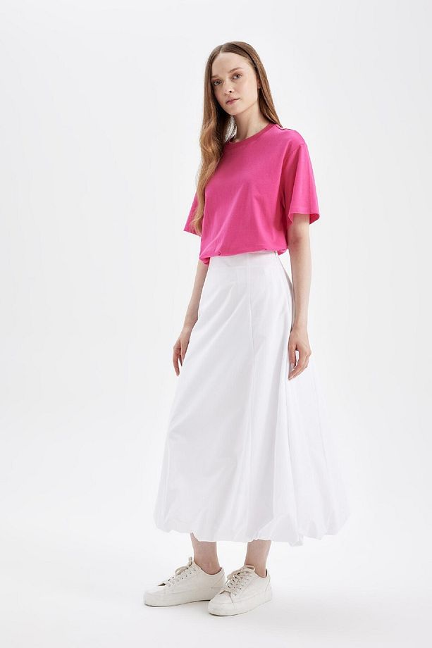 Balloon Fit Poplin Maxi Etek C8936AX24SM - 2