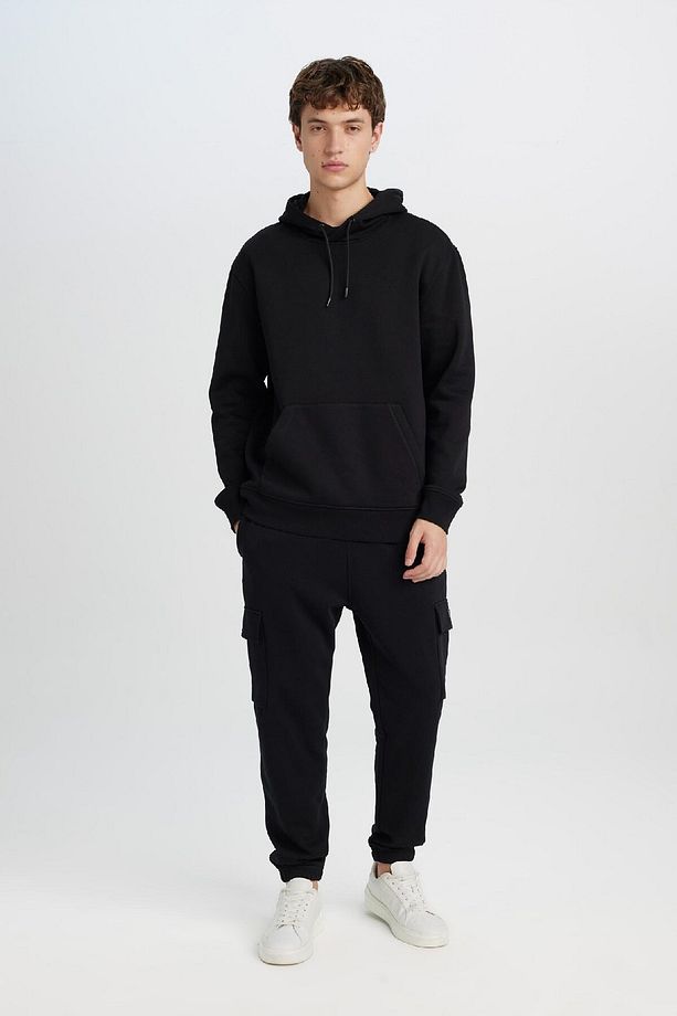 Regular Fit Jogger Eşofman Altı Basic Düz Kargo Cepli Lastikli Paça D5252AX25SP - 3