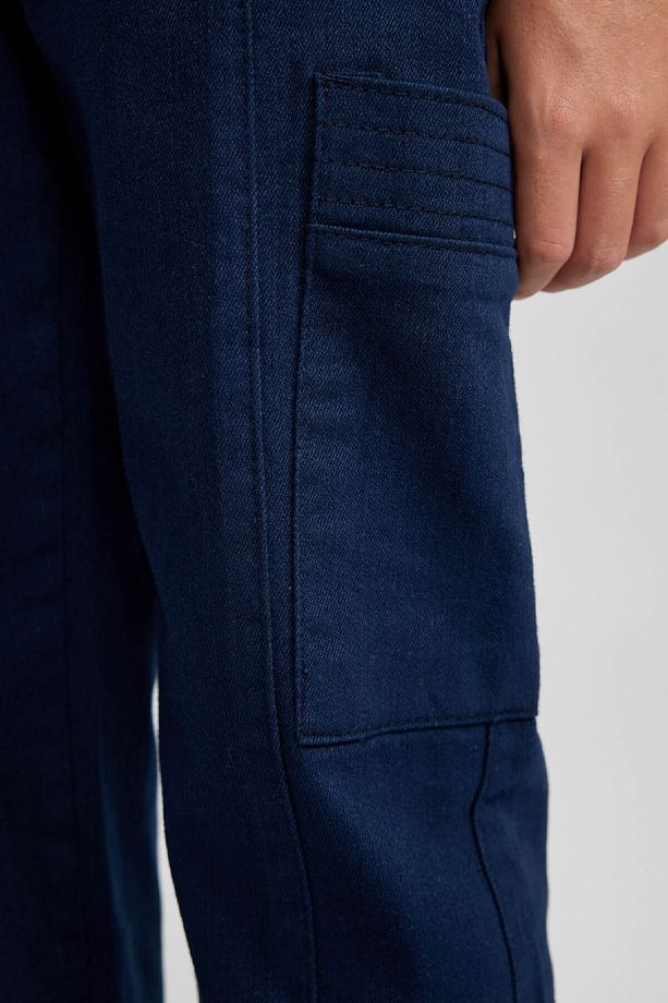 Erkek Çocuk Kargo Fit Standart Paça Twill Pantolon A4936a823wn - 4